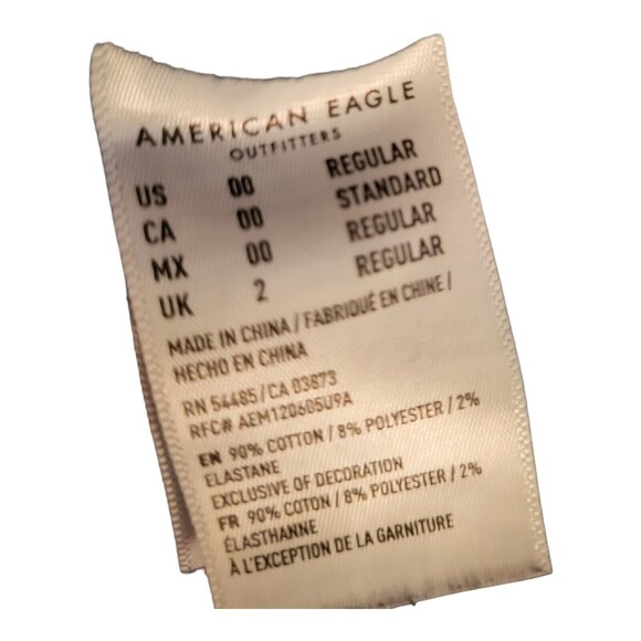 American Eagle Next Level Stretch Super Hi Rise Jegging Dark Wash Women's Size 0 - Picture 6 of 7